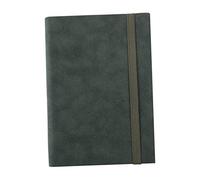 BCOATH A5 Vintage Green Leather Notebook for Students and Travel Diary Book, Thick Soft Cover Notepad for Writing and Planning, Sturdy Journal for Work and Study