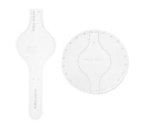 BCOATH Acrylic Leather Purse Template 2pcs Precision Cutting and Weather Resistance Small Wallet Pattern Stencil for DIY Handmade Supplies Suitable for Professional Craftwork