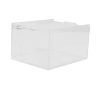 BCOATH Acrylic Reptile Feeding Box Leak-proof One-piece Design 10.3x8.3x6cm Suitable for Spiders and Reptile Breeding Terrarium Habitat