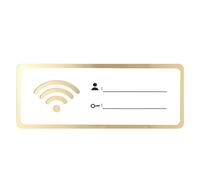 BCOATH Acrylic Wifi Password Sign Rewritable Network Code Display for Hotels Shops Malls Convenience Stores Practical Guest Information Board
