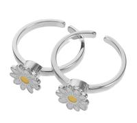 BCOATH Adjustable Copper Daisy Fidget for Women, High Speed Spinning Finger, Vintage Style Stress Desk Toy, 2pcs Set