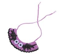 BCOATH Adjustable Halloween Pet Bib Collar for Cats and Dogs Knitted Bat Pattern Decoration Festive Neckwear Protective and Stylish for Party Dress Up and Cosplay