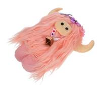 BCOATH Adorable Plush Cow Doll Soft Skin-friendly Stuffed Animal Decor for Living Teens Comfort Pillow Pink Highland Cow
