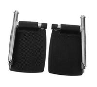 BCOATH Aluminum Alloy Wheelchair Footrests Thickened Elevating Foot Pedals with Rods Replacement Leg Rests for Stable Support and Easy Installation in Wheelchair Accessories
