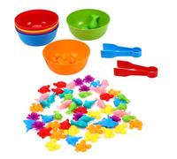 BCOATH Animal Counting Set Creatures Sorting Game for Interactive Montessori Learning Color Matching Enhanced Motor Skills Educational for Early Development