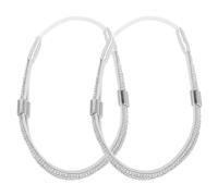 BCOATH Anti-loose Elastic High Heel Replacement Shoe Straps for Women Comfortable Heel Grips Prevent Skidding Elegant Silver Grey Design for Secure Fit and Long-term Use