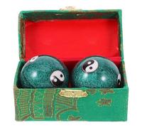 BCOATH Baoding Balls Hand Massage Balls 1 Pair 47Mm Chinese Tai Chi Pattern Stress Relief Finger Exercise Relaxation Tool for Hand Therapy and Strength Training