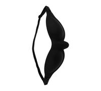 BCOATH Black Silicone Sleep Mask for Men with Ultracomfortable Fit and Reusable Silicone Material, for Sleep on Planes and Naps, Soft Light Blocking Eye Cover for Comfortable Rest