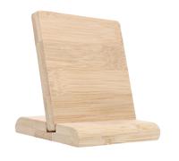 BCOATH Blank Bamboo Board with Base Natural Desktop Business Display Plaque for Payment Code Name Plate and Product Information Signage Bamboo Holder for Store and Restaurant Use