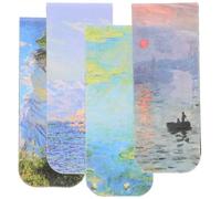 BCOATH Bookmarks Set Not Easy to Deform 4pcs Unique Landscape Patterns, Sturdy Material for Reading and Decoration