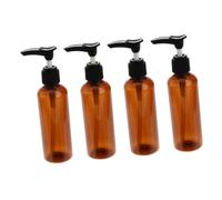 BCOATH Bottles Pump Bottles 100ml Lotion with Pump Dispenser Refillable 4pcs Plastic Portable Black for Liquid Soaps and Lotions, for Bathroom and Home Use