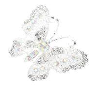 BCOATH Brooch Fashionable Rhinestone Elegant Butterfly Silver Alloy Clothing Decor Pin and for Women for Dating Bouquet Accessories