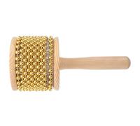 BCOATH Cabasa Hand Percussion Small Metal Cabasa 8.5cm Gold Handheld African Shaker Instrument for Jazz Latin Music and Boys and Girls’ Creative Musical Toy