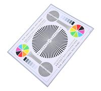 BCOATH Camera Lens Focus Test Chart Paper Color Wheel Card Tool for Installation Outdoor Use Clear Image Focus Alignment