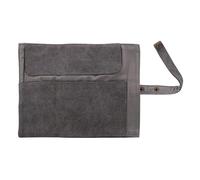 BCOATH Canvas Watch Roll Organizer for Watches Lightweight Travel Storage Pouch with Strap Closure Smartwatch Carrying Case for Men and Women