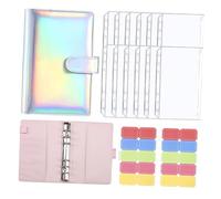 BCOATH Cash Budget Binder PU Cover Money Saving Planner Organizer for Personal Finance Management with Category Labels Easy to Use Suitable for Budget Planning and Expense Tracking