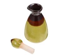 BCOATH Ceramic Container Featuring Beautiful Look and Fashion Taste Essential Oil Diffuser Bottle with 80ml Capacity Green Colour for Home and Salon Use