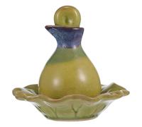 BCOATH Ceramic Kit Essential Oil Pot Set Perfume Bottle Stopper Aroma Ceramic Bottle Portable for Collecting for Diffusers