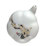 BCOATH Ceramic Plum Blossom Ink Dropper Porcelain Calligraphy Water Pot Ink Container for Chinese Brush Painting and Calligraphy Supplies Random Style