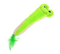 BCOATH Chew Toy for Cats Interactive Catnip Stuffed Toy Green Frog Sturdy Break Resistant Stimulate Hunting Instincts