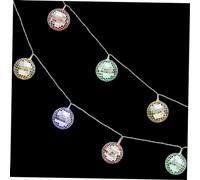 BCOATH Chic and Festive Disco Ball Light String Decorative Led Lights for Home Patio Garden Yard Party Dec