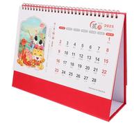 BCOATH Chinese Year Snake Desk Calendar Standing Flip Monthly Planner with Daily Schedule Sections Sturdy Compact Tabletop Calendar for Office Home School Organization