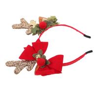 BCOATH Christmas Antler Headband for Women, Decorative Hair Accessories with Plastic and Fabric Material, Lightweight Design, for Anniversary and Wedding Party