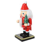 BCOATH Christmas Nutcracker Christmas Sto Christmas Decorations The Christmas Santa Claus Nutcracker Nutcrackers Craft Santa Nutcracker Puppet Xmas Table Ornament Wood