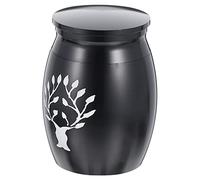 BCOATH Cinerary Casket Stainless Steel Pet Ash Storage Case Memorial Urn for Dogs and Cats Portable Keepsake for Cherished Pet Remembrance Finish