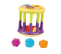 BCOATH Cognitive Gripping Dumbbell Early Learning Plastic Geometrical Tower Plaything Enhances Hand-Eye Coordination Spatial Awareness and Creativity for Boy Girl