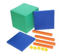 BCOATH Colorful EVA Math Learning Cubes for Decimal Place Value Counting Blocks Model Safe Manipulatives for Primary School Math Concepts and Logical Thinking Development