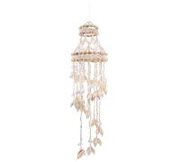 BCOATH Conch Shell Wind Chime, Shells Wind Chime Home Decor Accessory for Corridor and Outdoor Spaces, 23.58 x 5.89 Inches