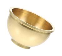 BCOATH Copper Tribute Cup for Home and Temple Use, Anti-Aging Golden Copper Holy Water Cup Compact and Stable Design, Buddhist Offering and Decorative Bowl
