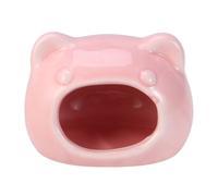 BCOATH Cottage Comfortable and Safe Ceramic Nest Bed Hamster Cat Head Shaped and Hamster House Adorable Design Random Color Suitable for Sofa Places You Want to Keep Clean