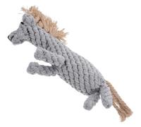 BCOATH Cotton Rope Dog Chewing for Puppies and Medium Dogs, Handmade Cartoon Woven Horse Shape, Easy to Clean Chewing Plaything for Pet Dental Care and Interactive Fun