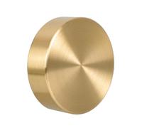 BCOATH Creative Solid Brass Round Paperweight for Chinese Calligraphy Practice Smooth Surface Desktop Letterweight for Painting and Writing Traditional Calligraphy Supplies Large Single