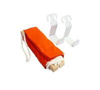 BCOATH Creative Under Desk Foot Hammock Orange Mini Footrest Stand Comfortable Foot Swing Mat for Home Office Use Lightweight Support
