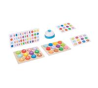 BCOATH Creative Wooden Color Direction for Educational Arrow Guidance Game Enhances Hand Eye Coordination and Color Recognition Safe Rounded Edges Cognitive Plaything