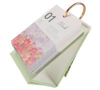 BCOATH Decoration Decorative Dates Desktop Desk Important for Green Marking Art Calendar Standing and Paper for Teachers Office Workers