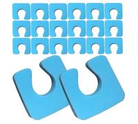 BCOATH Disposable Foam Toe Separators Supports Healthy Toe Alignment for Pedicure 200pcs with Soft Surface Cushioned Design Blue Colour Suitable for Nail Spas and Home Use