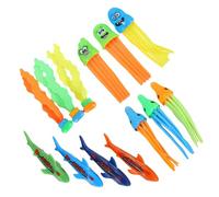 BCOATH Diving for Swimming Pool Weighted Plastic Underwater Swim with Sharks Seaweed Octopus Jellyfish Swimming Fun Skill Development Random Color