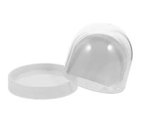 BCOATH DIY Plastic Snow Globe Photo Frame with White Base and Random Glitter, Mini Picture Insert Snowglobe and Home Décor, Sublimation Craft Gift for Holidays and Random Color