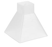 BCOATH DIY Silicone Pyramid Mold for Epoxy Casting White Silicone Material with Easy to Use, Versatile Applications for Decorative Needs and Making Other Crafts