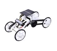 BCOATH DIY Solar Powered Four-wheel Drive Climbing Car, Educational Science Building Kit, Solar Engineering Vehicle Model without Battery, Stem Experiment Supplies