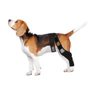 BCOATH Dog Leg knee Elastic Breathable Pet Injury Cover for Front and Legs Sticky Strap for Aging Disabled Injured Dogs Xl Black