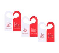 BCOATH Door Hanger Signs for Privacy and Quiet Environment Double Sided Do Not Disturb 6pcs Easy to Read Pvc Material Minimalist Modern Design for Hotel and Office