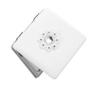 BCOATH Double Fold Compact Pocket Mirror for Professional Makeup Artists, Abs Material Mini Travel Makeup Mirror with Magnifying Feature, for School and Home Use