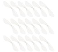 BCOATH Dragonfly Wing Charms and Realistic Effect White Organza 20pcs Elegant Texture for Crafts and Earrings Decoration for Fashionable Handmade Accessories