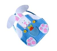 BCOATH Easter Bunny Cloth Bag Blue 1pcs Candy Storage Pouch Party Favor Cartoon Rabbit Design