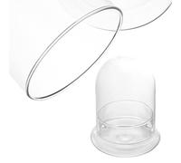BCOATH Ecological Featuring Closh Design Glass Chic Glass with Hole the Top Micro Landscape Decoration Container Ornament and Beautiful Look for Study or Office
